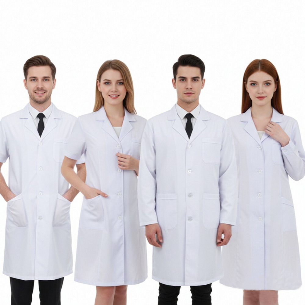 Medical Lab Research - Professional Doctor's White Coat Lab Coat
